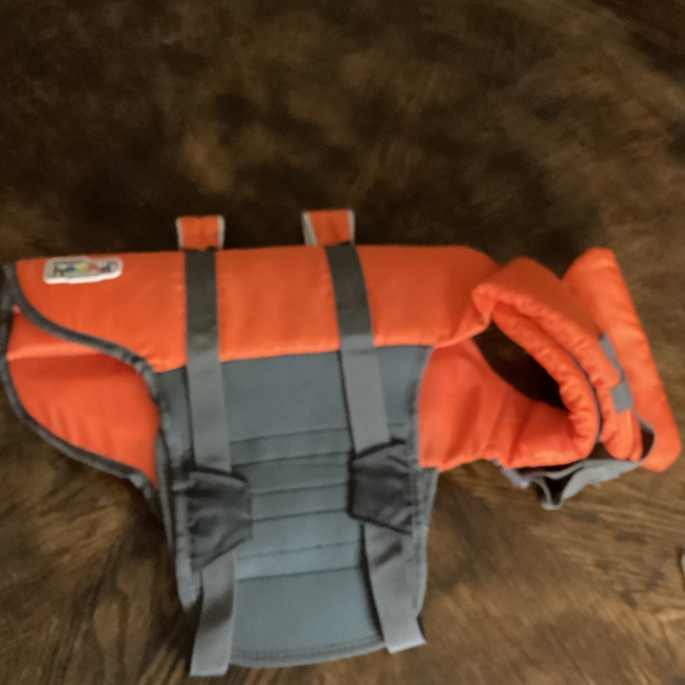 Outward Hound Medium Orange Dog Life Jacket - Picture 2 of 6